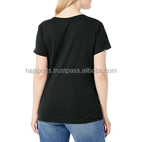 Wholesale Women T-Shirts Custom round neck streetwear hip hop t shirt pima cotton blank graphic plus size women t-shirt