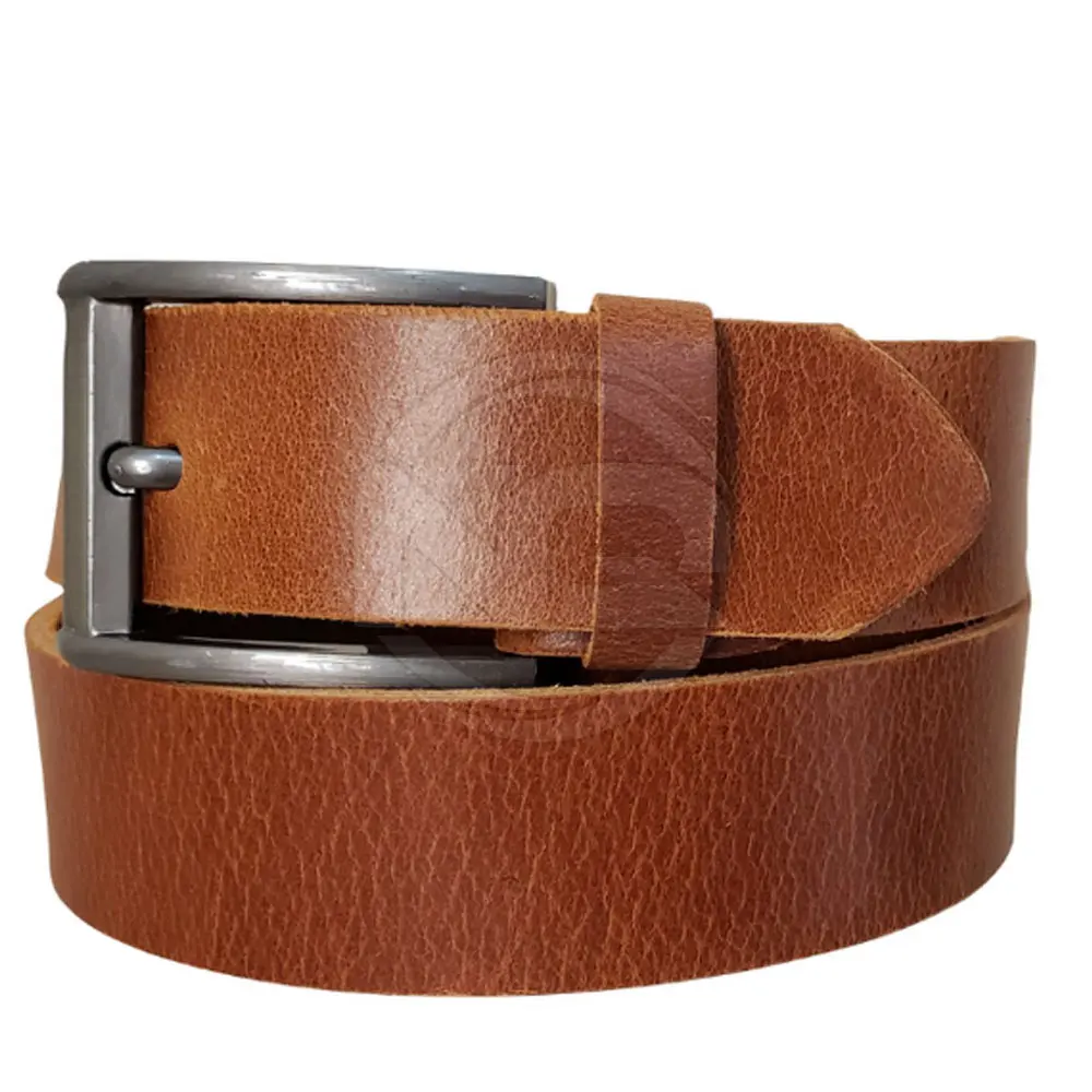 Direct Factory Good Quality Brown Colored Pure Cow Hide Leather Belts For Men Whole Sale Rate 2024 Leather Belts For Men