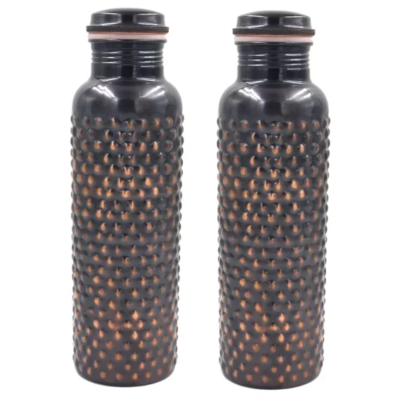 Buy Online Minimalist Quality Water Bottles In Three Different Designs 100% Health beneficial Elegant Bottle Copper Bottle Sales