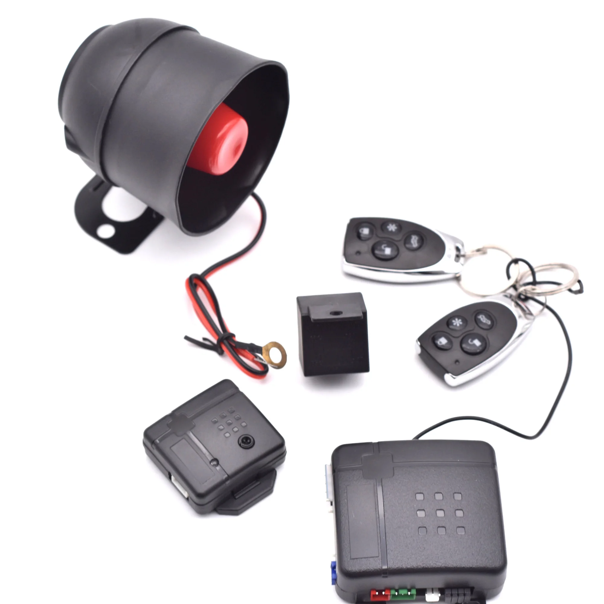 Factory Price Kit Car Alarms System One Way  Vehicle Tracking System Security 12V Suitable