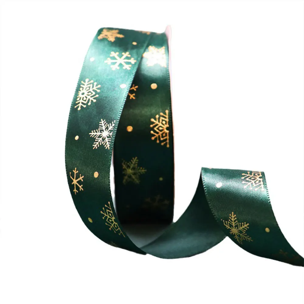 Luxury Christmas Polyester Wired Gift Wrapping Diy Bow Wired Ribbon For Craft Wreath Decoration With Customizable Logo