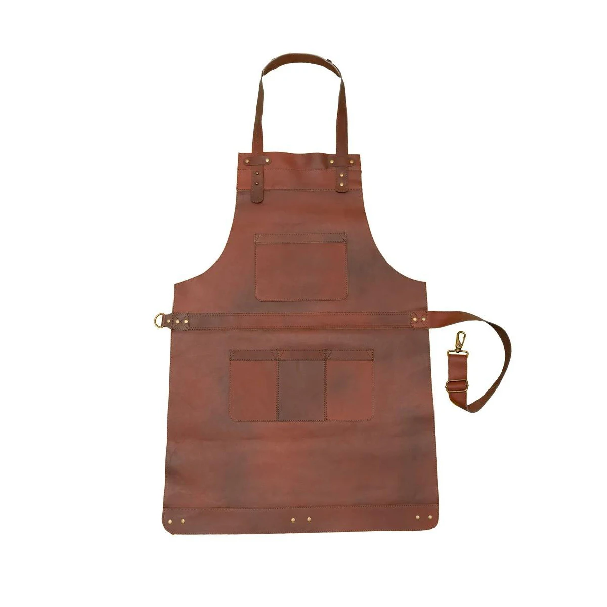Wholesale Custom Design High Quality OEM Genuine Leather Apron Working Leather Aprons