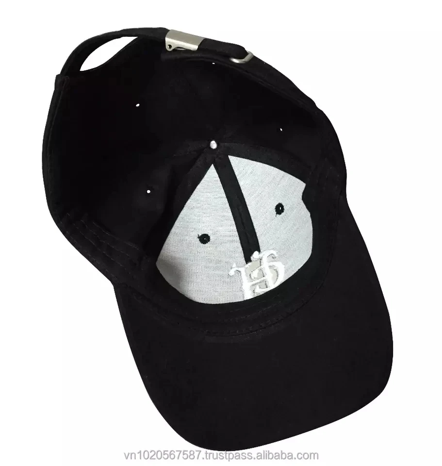 100% Cotton twill Embroidered Solid Color twill plain embroidery sports cap a frame cotton adjustable custom hat for sale