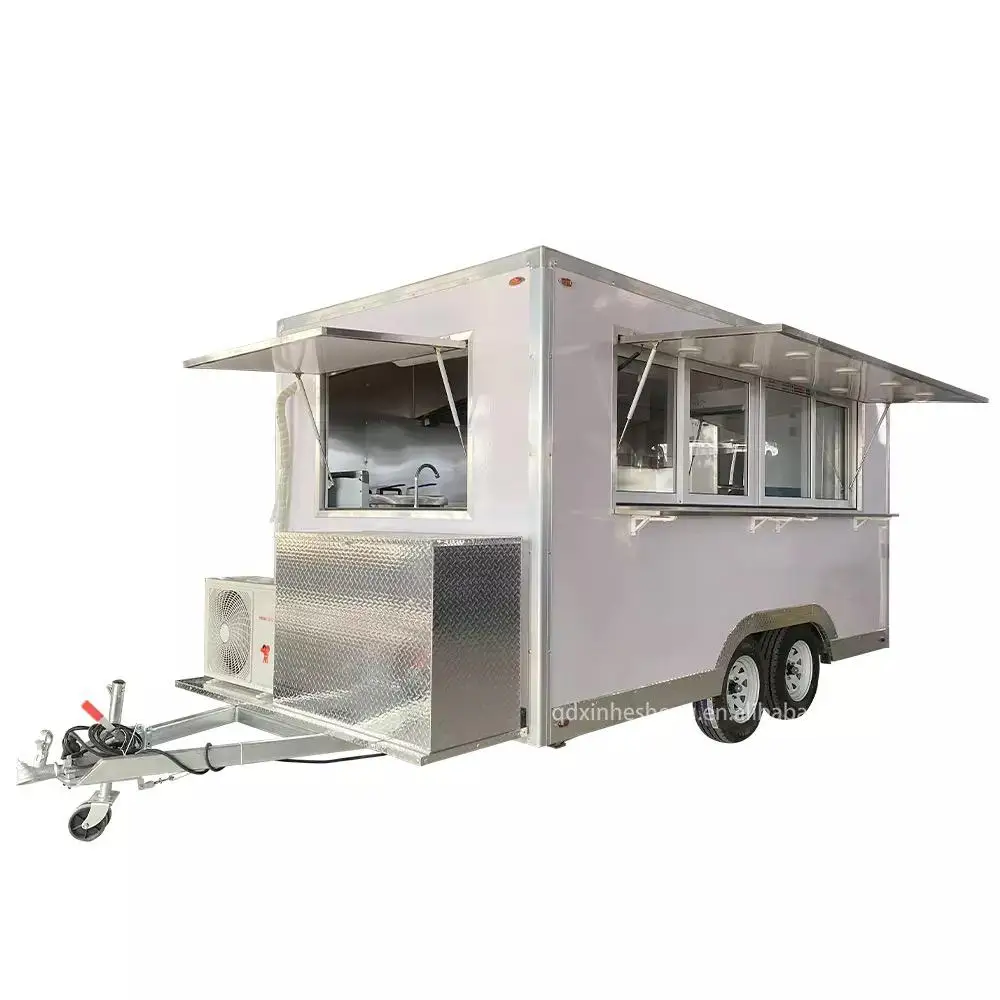 Hot sale Popular Street Outdoor Fast Food Carts Crepe Food truck with Snack mobile kitchen cooking equipments price