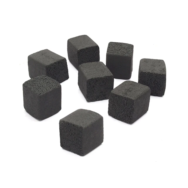 Eco Friendly Smokeless Long Last Burning Sustainable Low Moisture and Ash Shisha Hookah Cubes made from Finest Coconut Charcoal