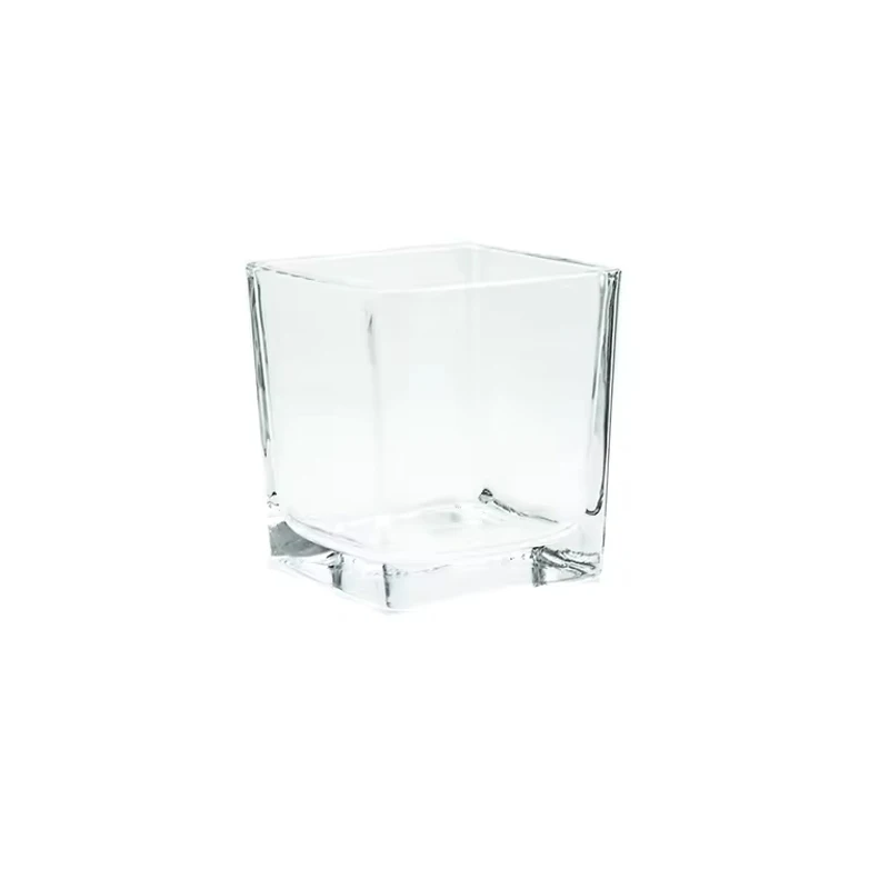 Buy 100 % High Quality Handmade Square Glass Votive Available At Affordable Price