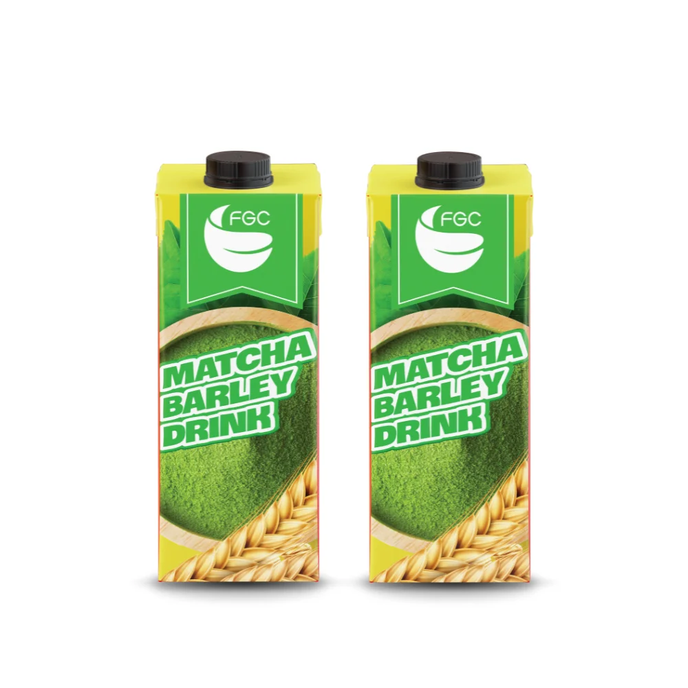 Vietnamese Manufacturer Cereal Matcha Barley Drink Healthy Ready To Drink Cereal Paper Box Packaging Custom Cereal Drink