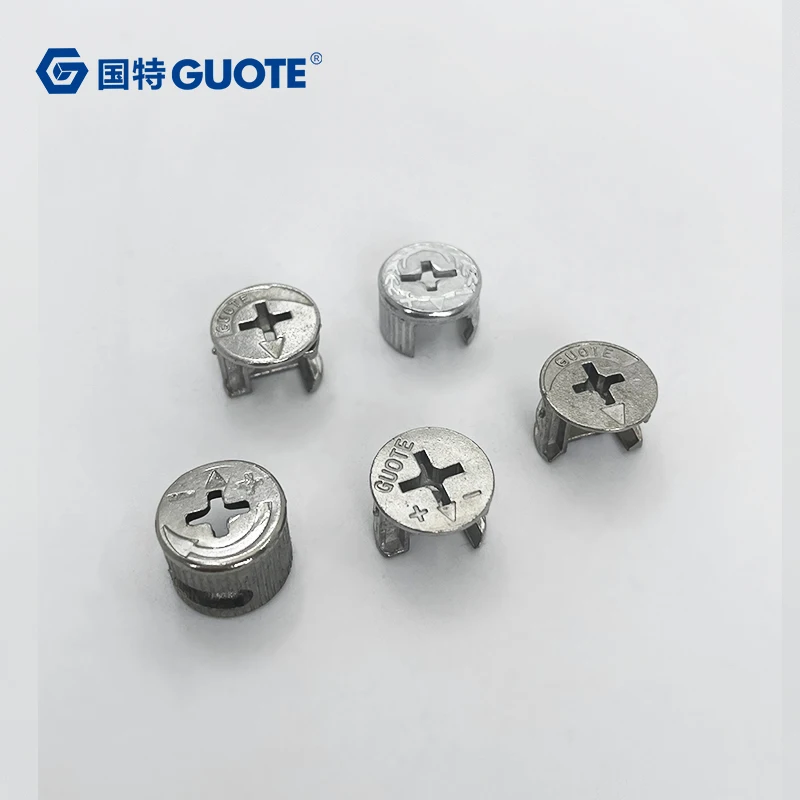 GUOTE Automotive Plastic Fasteners Connecting Bolt Furniture Cabinet Screw Glide Insert End Caps for Chair Table Stool