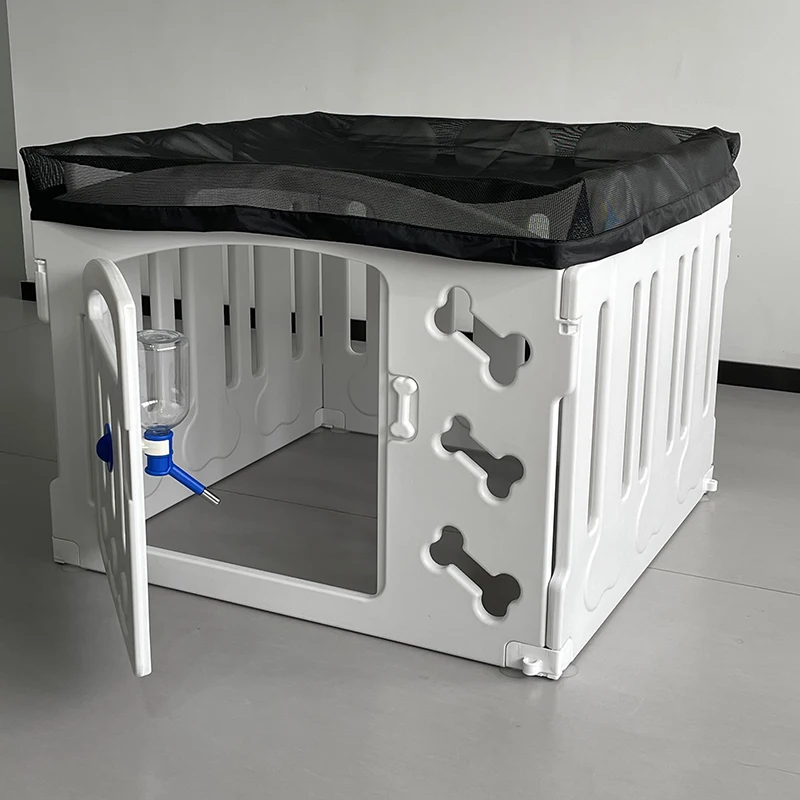 Hot sale new manufactuer plastic portable foldable outdoor pet playpen dog cat yard kennel used fencing for dogs