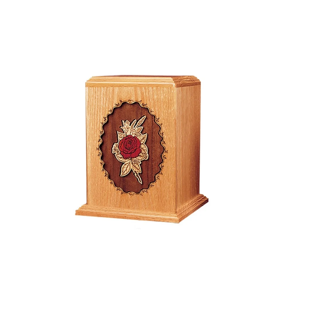 Standard quality wooden cremation urns for human ashes funeral urn wood pet urns wooden box customized shape