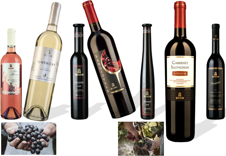 nice sweet red wine made from vranec grape from macedonia 250ml