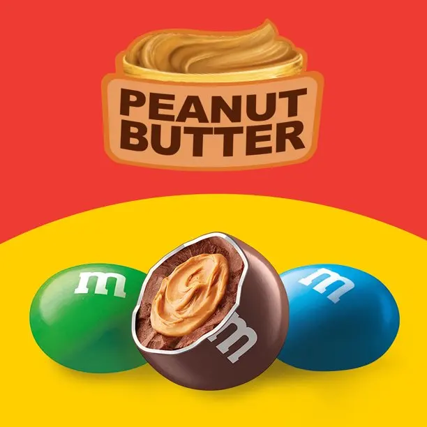 M & MS пакет размером 9 6 унций арахисового масла шоколада