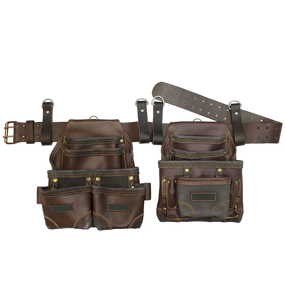 Private Label Top Quality Competitive Price Personalized Logo And Printed Leather Tool Kit Belt For Working