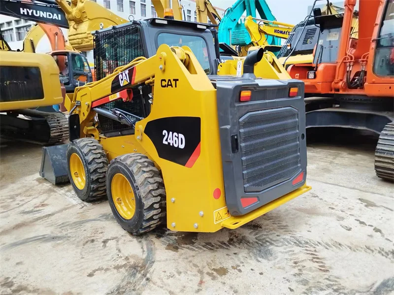 original cheap used machinery cat 246d skid steer mini loader caterpillar 246 226 track wheel skid steer loader