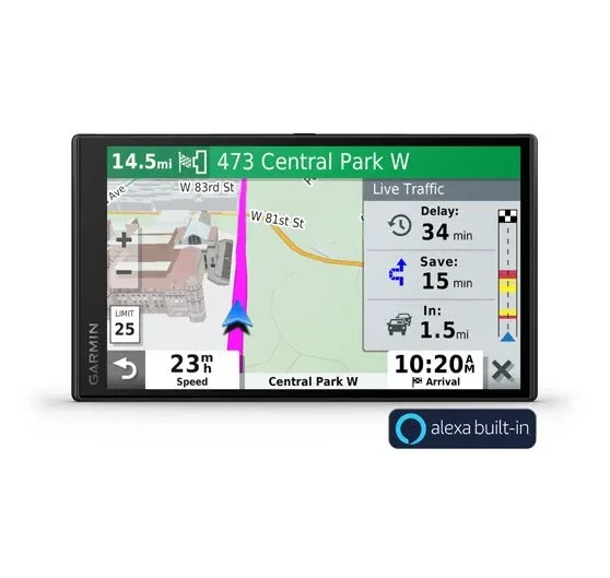 Best Price Original Garmins DriveSmarts 65 with Amazon Alexa, Built-In Voice-Controlled GPS Navigator with 6.95 High-Res Display