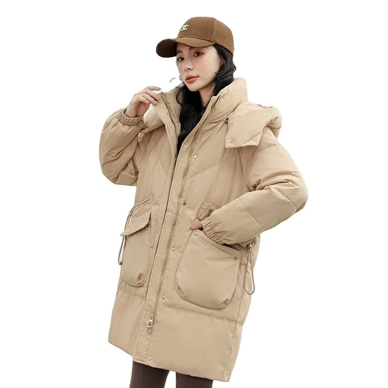 Beautiful 2023 Women Cotton Coat Winter Jacket Female Detachable Inner Liner Parkas Warm Thick  Fur Collar Hooded Overcoat