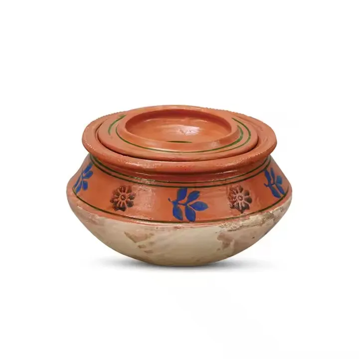 Handi Clay Pot 100% Handmade Pakistani Desi Style Natural Hot Sale for Cooking Serving in Kitchen or Home Gas Stove Friendly