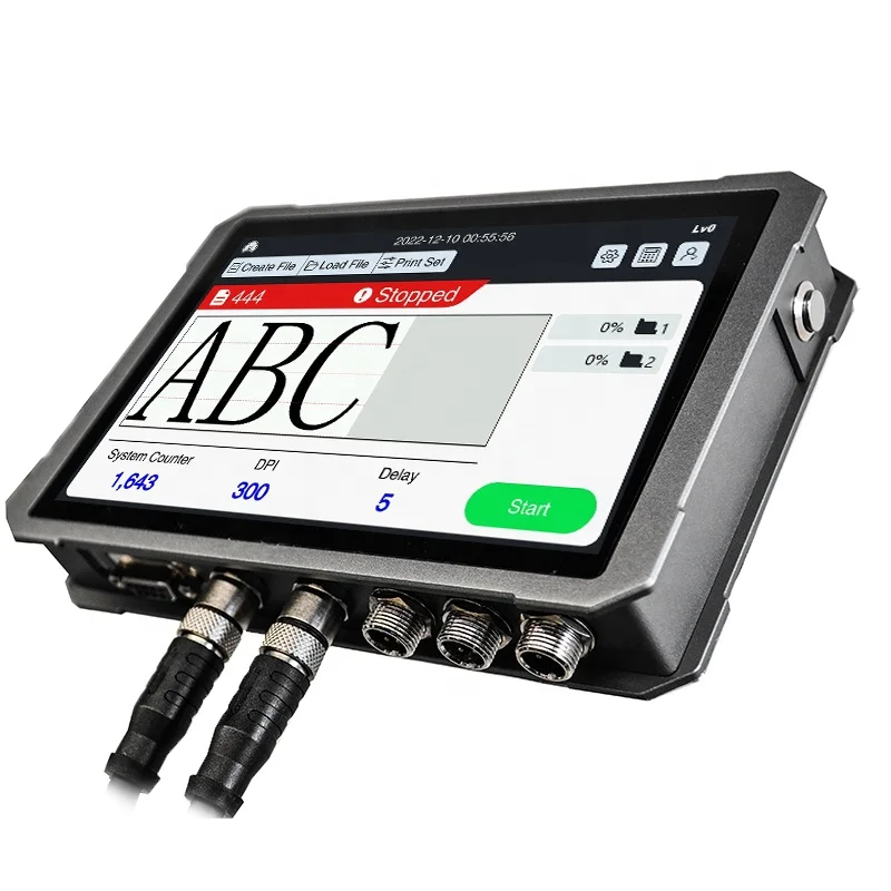 Logo Date Expiry Date Coder Bar code Time Stamp Printer Industrial Inkjet Printing Coding Machine For Plastic Pet Bottle Label