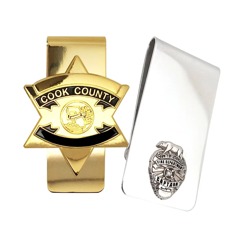 Простой металлический рекламный тонкий зажим для денег из нержавеющей стали