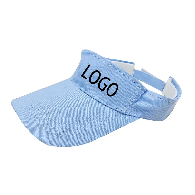 Hot Sale Outdoor Visor Beach Adjustable Sun Cap Visor Hats With Custom Logo Wholesale and Customized