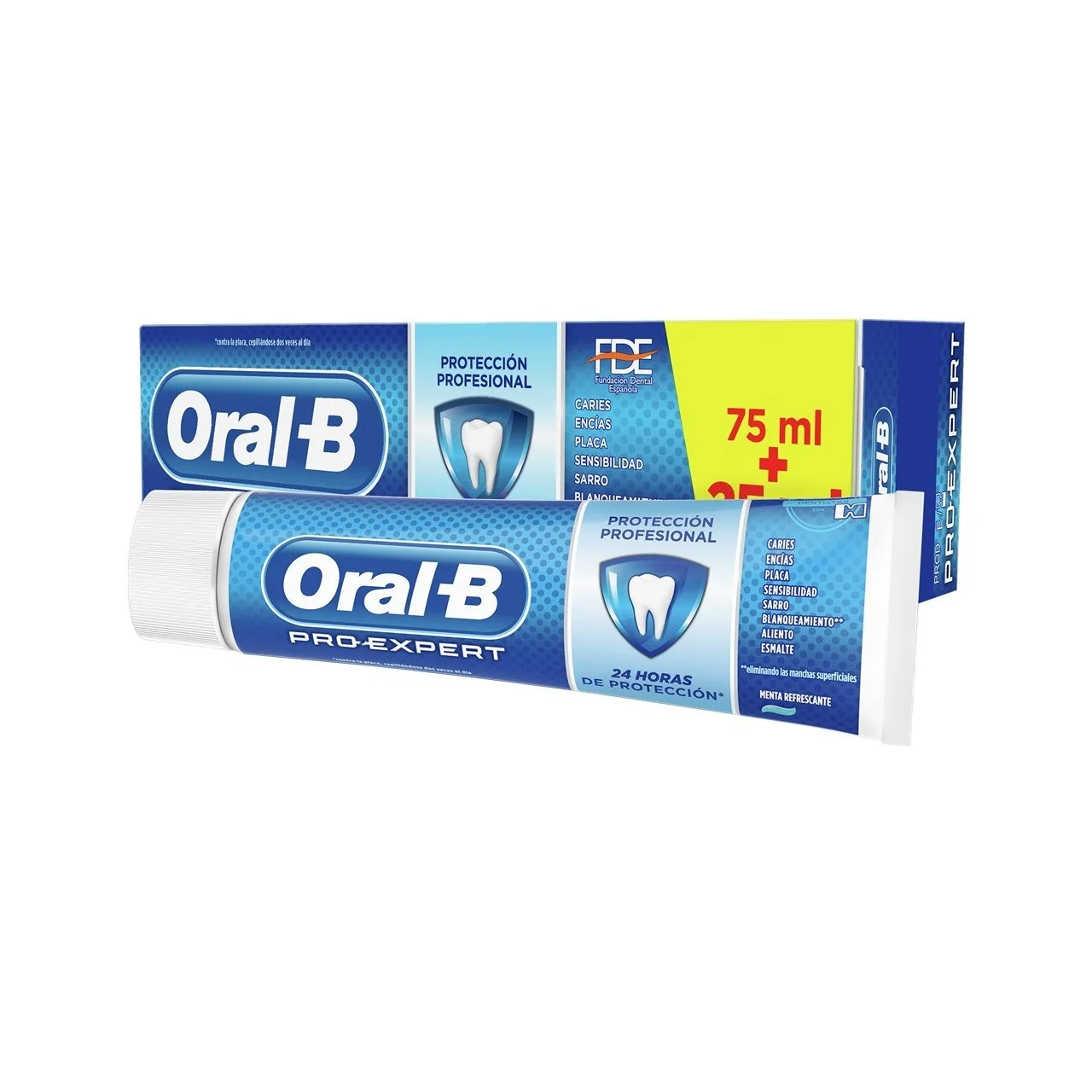 Ooral-B Pro-Expert профессиональная защита Мятная Ароматизированная отбеливающая зубная паста 100 мл со скидкой для взрослых используемых дома