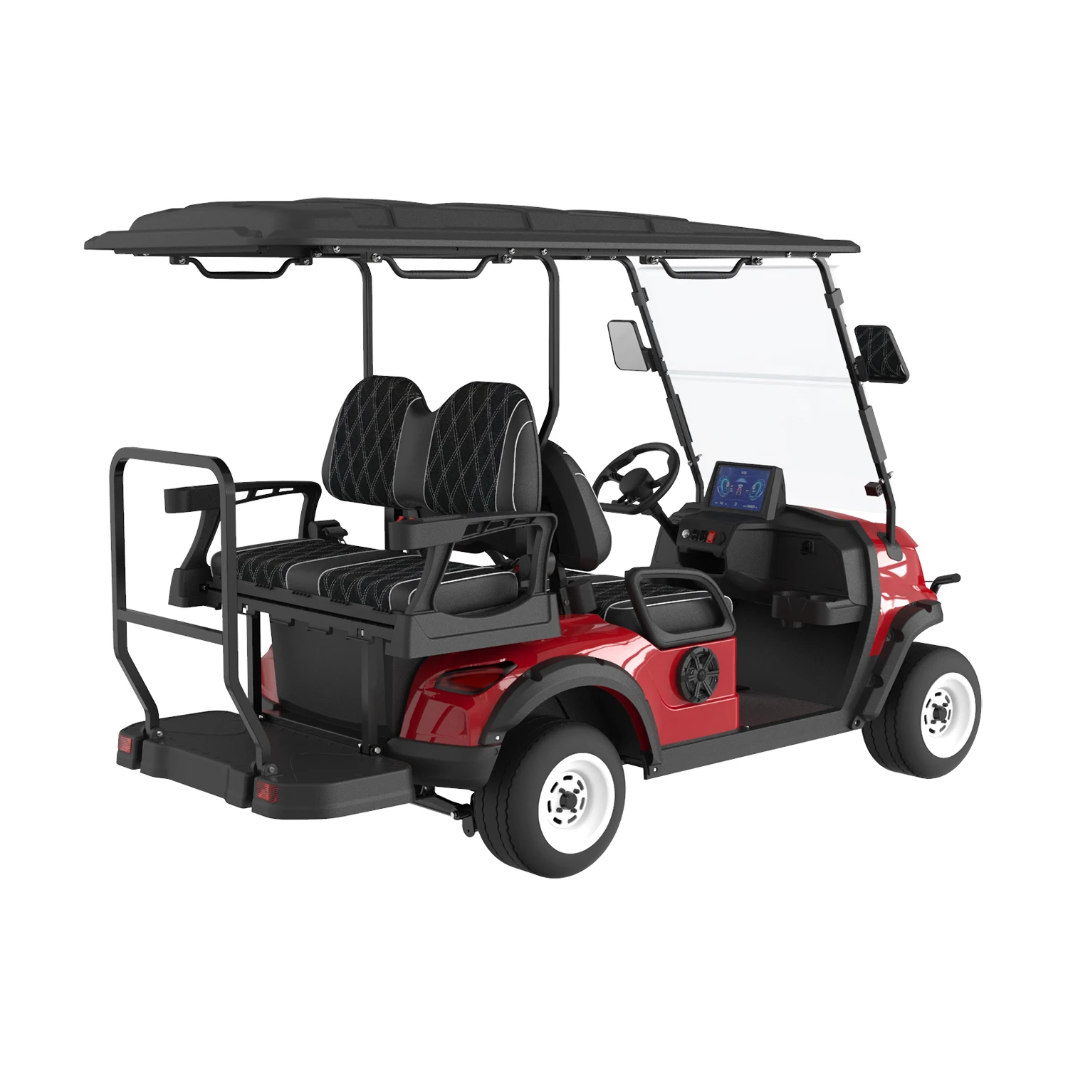 Shining Leroad Custom Electric Golf Cart 2-Seater Street Legal Buggy Waterproof Back Seat 5kw Motor 48v Battery DOT Certified