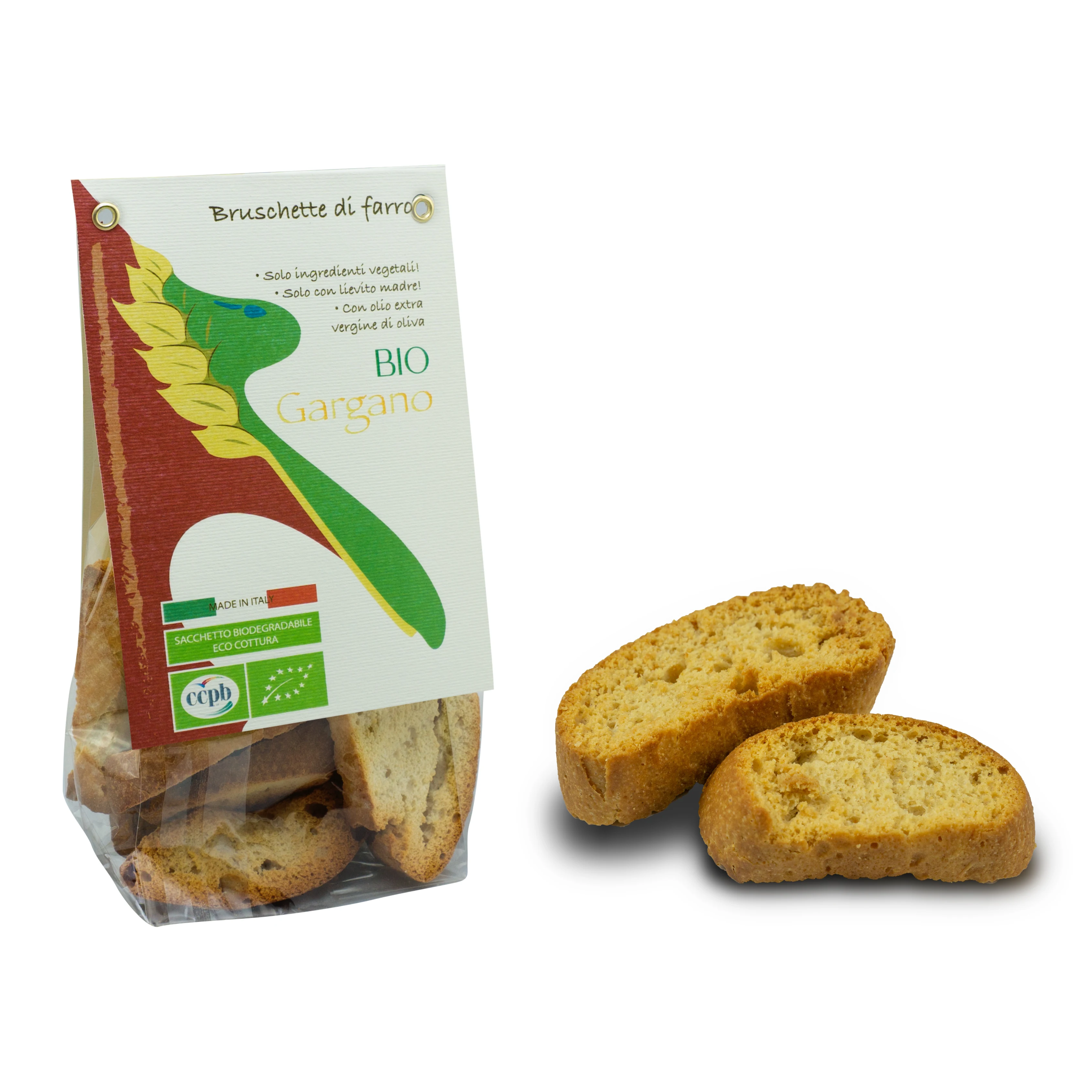 Made In Italy Premium organic spelled bruschetta