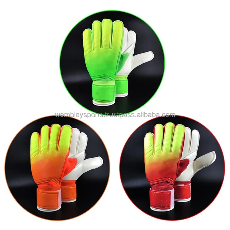 Thickened football goalkeeper soccer gloves Color Gradient Bone Guillotine PU Latex Soccer Goalkeeper Goalie Gloves