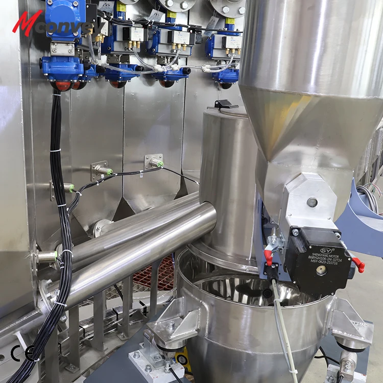 Automatic 7-component micro ingredient batching system caco3 filler masterbatch powder doser auxiliary material dosing machine