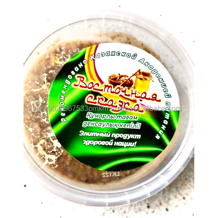 Honey with nut kernels 100% organic with nuts raisins and dried apricot good quality reliable supplier natural dessert honey