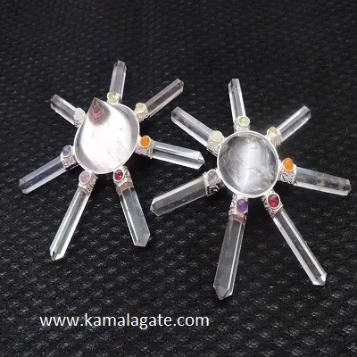 Wholesale 7 Point Crystal Quartz Cluster Energy Stone Generators Energy Healing Gemstone for Sale