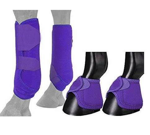 Equestrian Equipment Accessories Horse Tendon Leg Sleeve Protection Horse Bell Brushing Boot Equestrian horse jumping boots