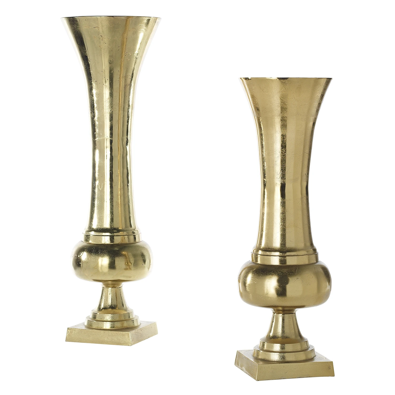 Gold Trumpet Vase Wedding Centerpieces Large Flower Vase Stand Props for Party Birthday Events Ceremony Desktop