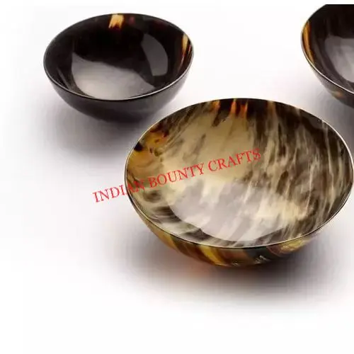 Shaving bowl of Horn shiny polished handmade best quality Horn Bowl for barber use and home use.