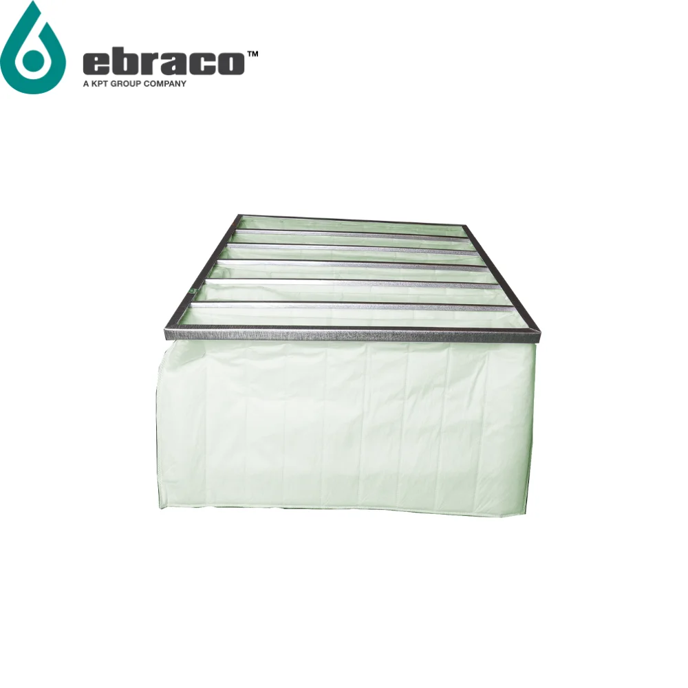 High Quality 6 POCKET M6 60<Em<80% 592x592x380mm Bulk sakes Medium Hepa Air Filters For HVAC, AHU, Cleanroom