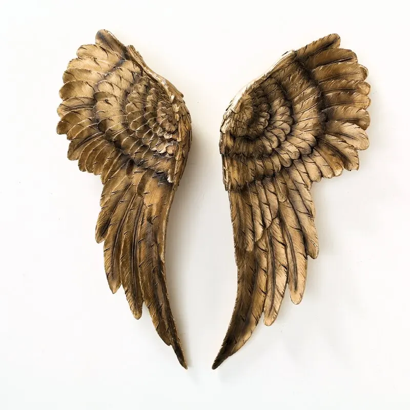 For Sale 2 Piece Angel Wing Bas Relief Wall Decor Set Metal Home Decor Interior Home Decor In Wholesale Prices