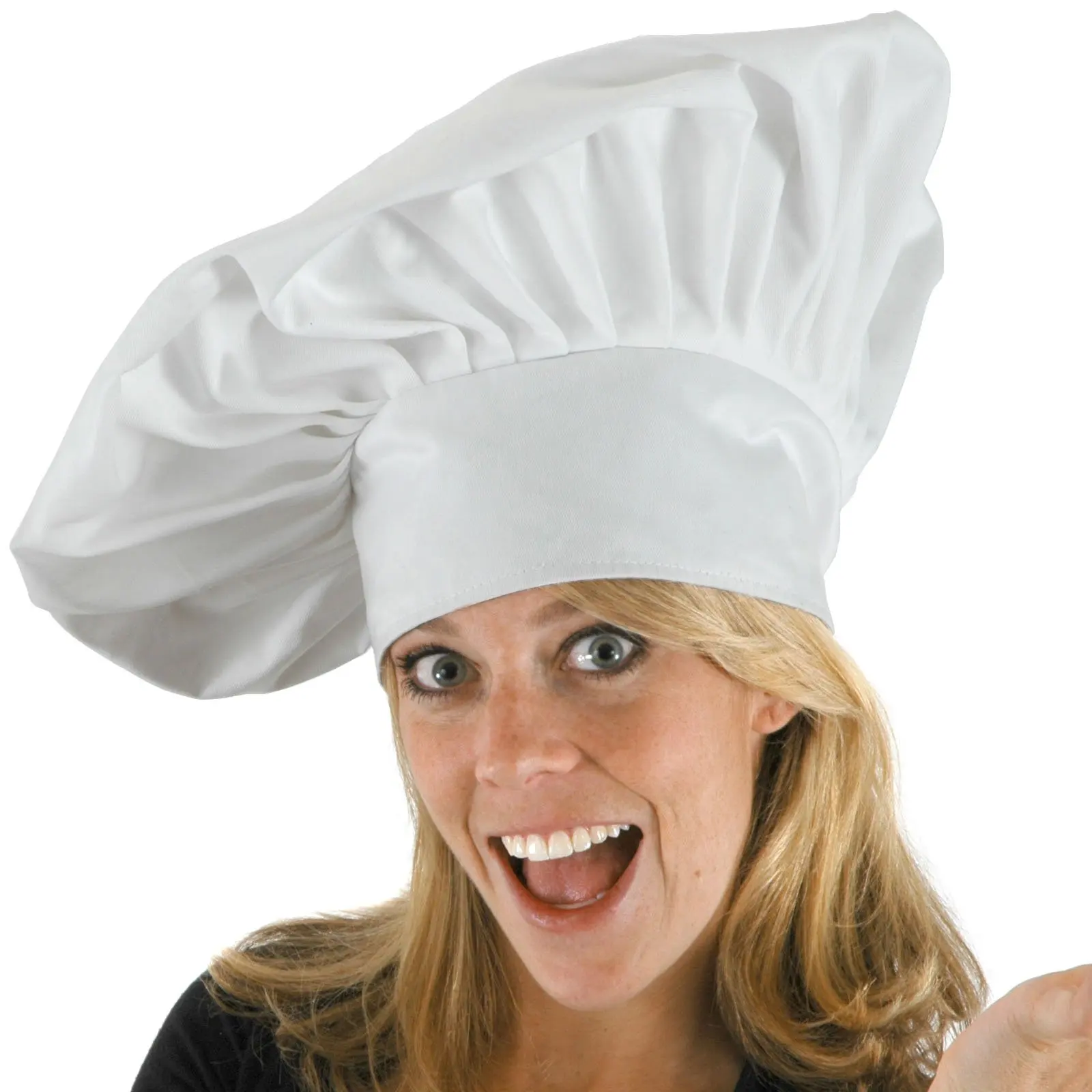 Cotton classical kitchen cooking chefs hat fashion printed uniform supplier promotional white chefs hat