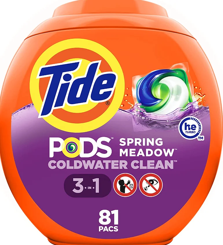 Жидкое моющее средство для стирки Tide PODS пружинный запах луга
