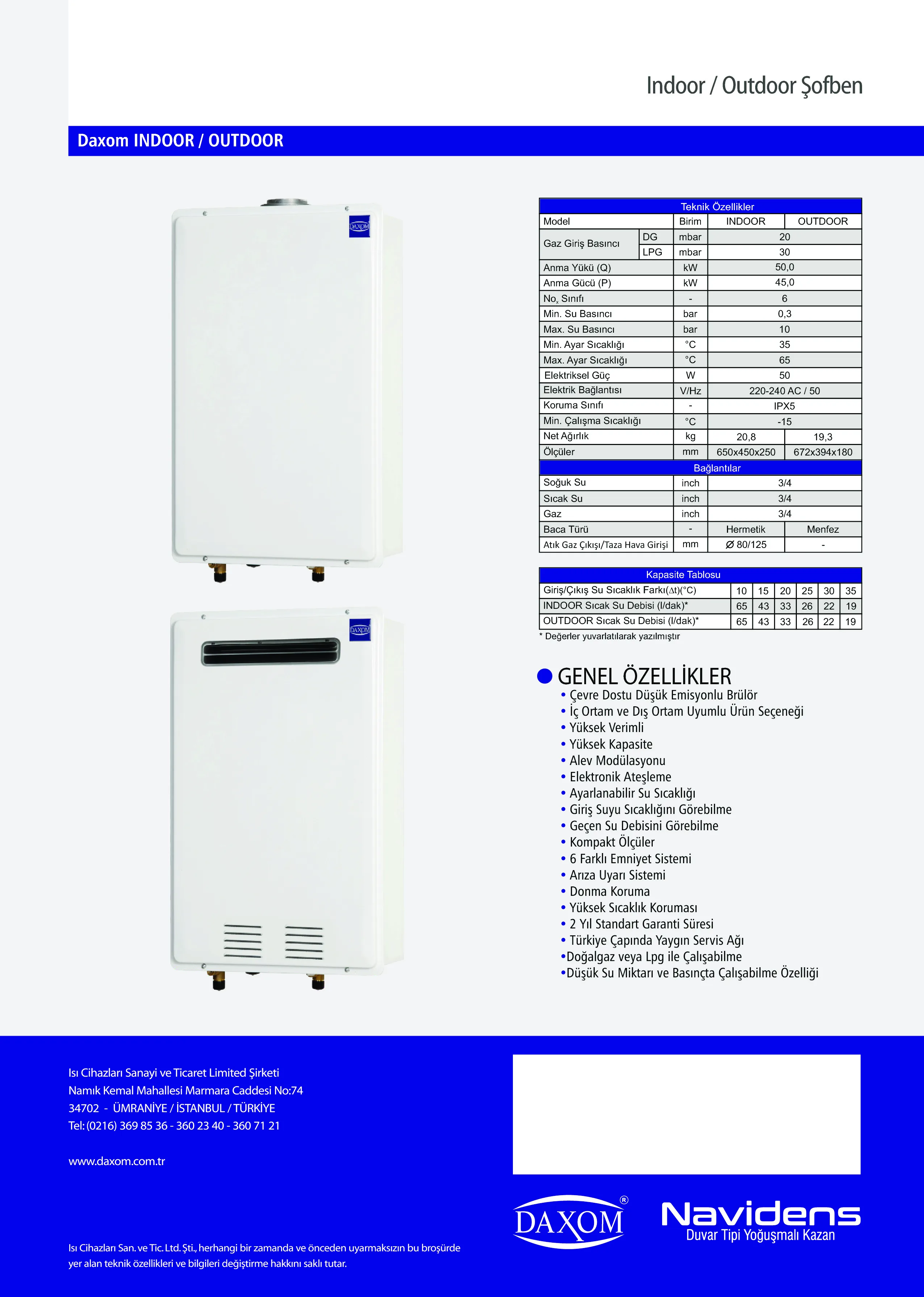 Gas water heater OUTDOOR Type