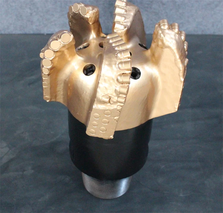 8 1/2 inch S323 PDC Bit 5 blade wing 16mm composite film / PDC Drag Bits For Water Well Drilling