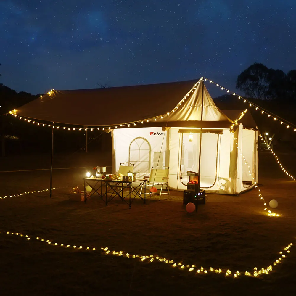 High Quality Customized 4 Season Luxury Large Outdoor Camp Family air camping tube tent Waterproof PVC Inflatable Camping Tent