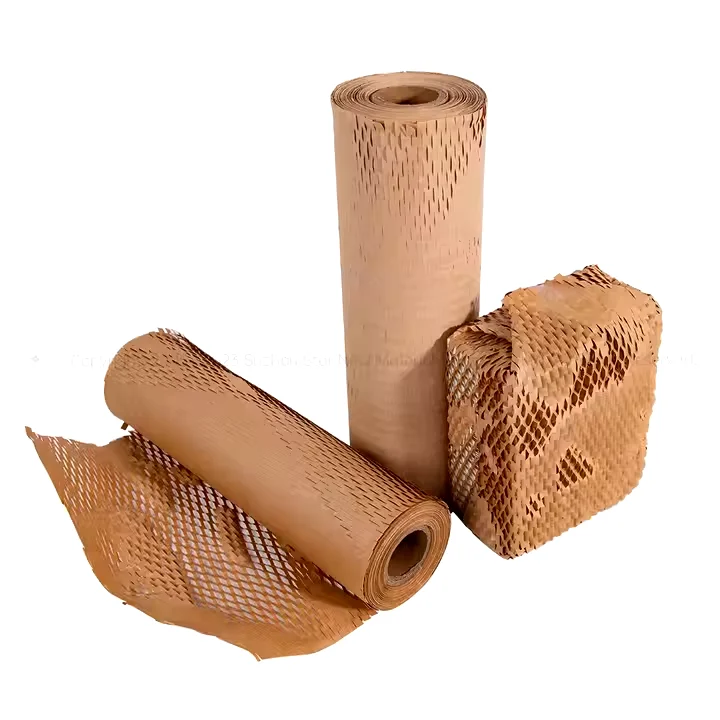 OEM Recycled Honeycomb Paper Wrap Roll Black/Brown Gift Wrapping for Transport Protective & Cushioning Craft Packaging