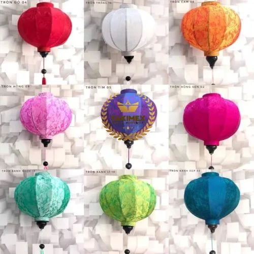 Best price high quality Vietnamese Hoi An Fabric - Silk Lantern for hanging outdoor