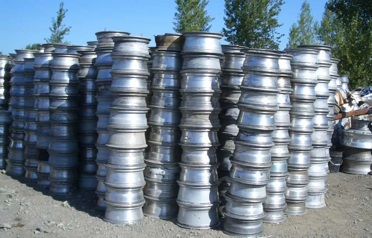 Aluminum wheel scrap