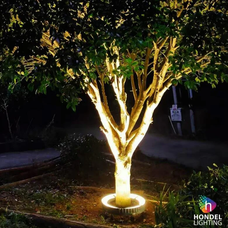 led outdoor ip66 waterproof high watts single color rgb rgbw ring tree light