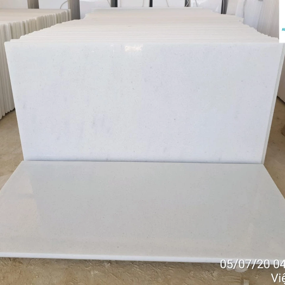 Crystal White Marble For Table Top And Countertops From Marble Supplier In Vietnam