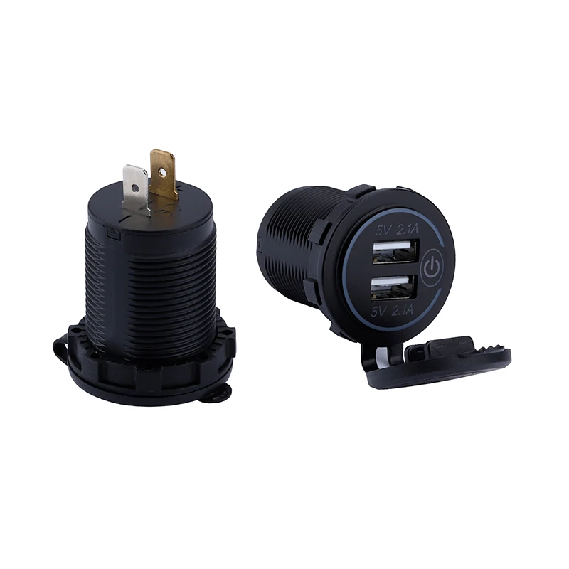 waterproof 12v power outlet dual bus boat marine car charger 12v usb socket socket car usb charger 12v usb voltmeter