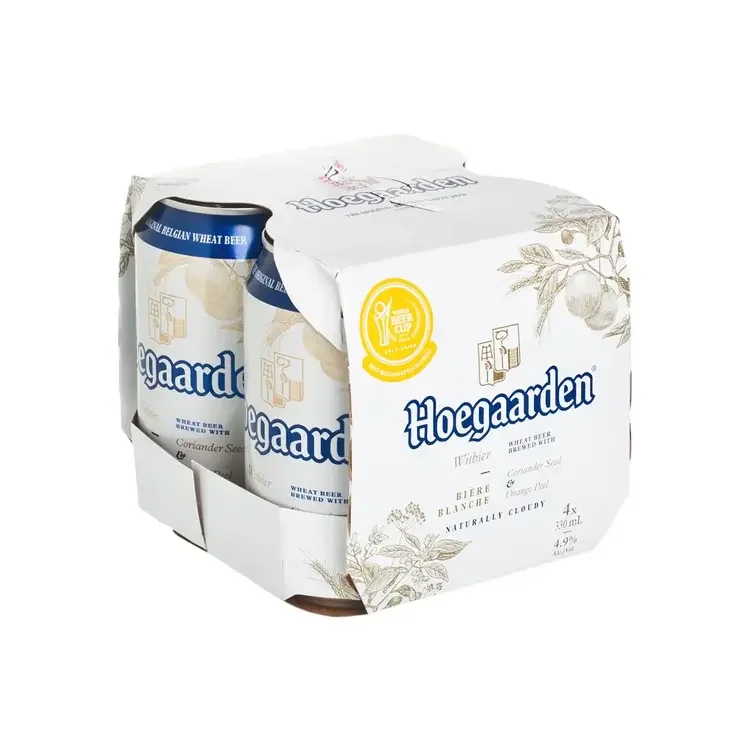 Белое пшеничное пиво Hoegaarden бутылки 330 мл и 250 для