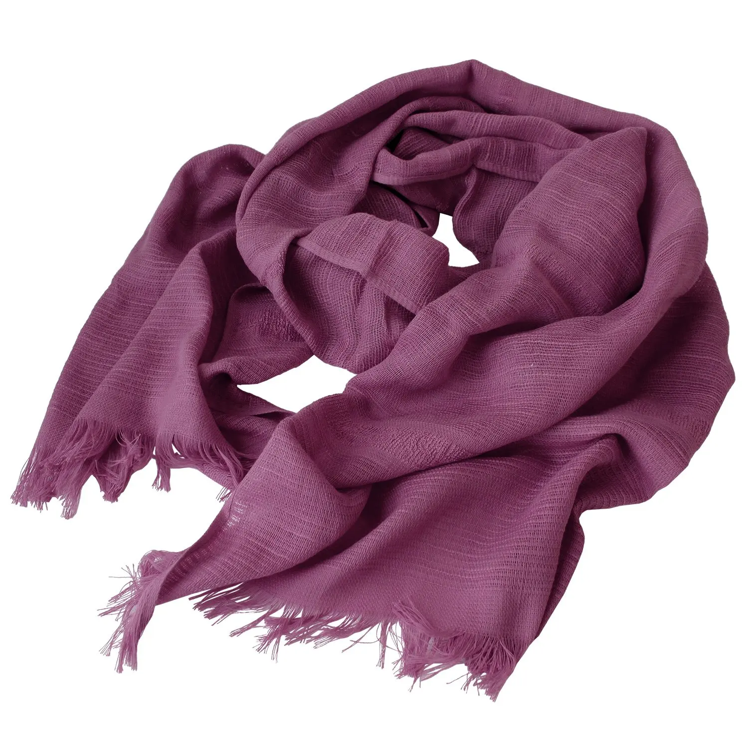 [Wholesale Products] Osaka Japan Cotton Gauze Scarf 100% Cotton 36cm*175cm Cotton Scarves Made in Japan Light Low MOQ Purple