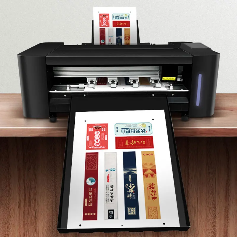 MYCUT Fastest FS350 camera scan servo motor auto sheet sticker cutting machine